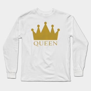 Queen with Crown Long Sleeve T-Shirt